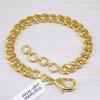 8+1"inch Brass Bracelet A - PBB999  18K Yellow Gold Plated Plain Bracelet